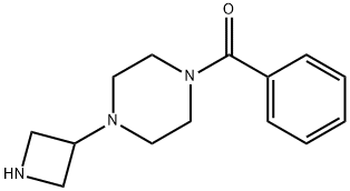 1-(azetidin-3-yl)-4-benzoylpiperazine 化学構造式