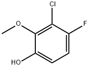 3-Chloro-4-fluoro-2-methoxyphenol Structure