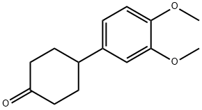 4-(3,4-Dimethoxyphenyl)cyclohexanone,178363-68-3,结构式