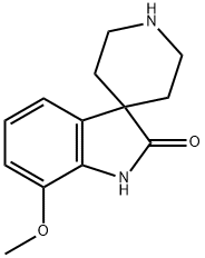 7-甲氧基螺[二氢吲哚-3,4'-哌啶]-2-酮,1784535-01-8,结构式