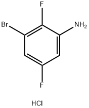 3-溴-2,5-二氟苯胺盐酸盐,1787929-07-0,结构式