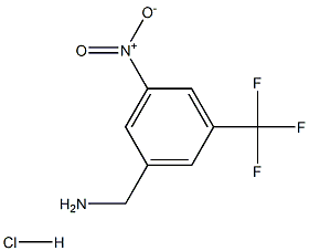 [3-nitro-5-(trifluoromethyl)phenyl]methanamine hydrochloride Struktur