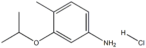 4-甲基-3-(丙烷-2-氧基)苯胺盐酸 结构式