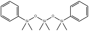 Trisiloxane, 1,1,3,3,5,5-hexamethyl-1,5-diphenyl- 化学構造式