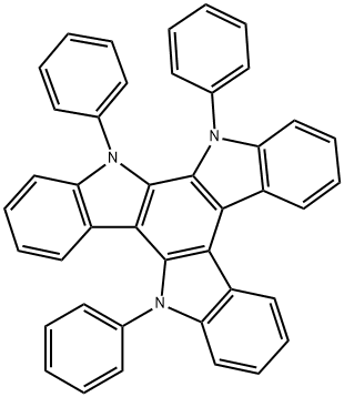 5,6,11-TRIPHENYL-6,11-DIHYDRO-5H-DIINDOLO[3,2-A:2',3'-C]CARBAZOLE,1803322-02-2,结构式