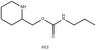 (piperidin-2-yl)methyl N-propylcarbamate hydrochloride Struktur