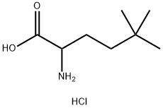 2-amino-5,5-dimethylhexanoic acid hydrochloride Structure