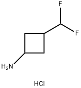 3-(difluoromethyl)cyclobutan-1-amine hydrochloride, 1803586-55-1, 结构式