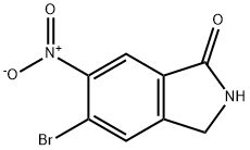 5-bromo-6-nitro-2,3-dihydro-1H-isoindol-1-one Struktur