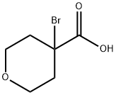 2H-Pyran-4-carboxylic acid, 4-bromotetrahydro- Struktur