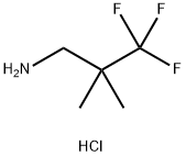 3,3,3-trifluoro-2,2-dimethylpropan-1-amine hydrochloride Structure