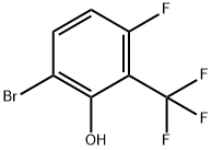 3-Bromo-6-fluoro-2-hydroxybenzotrifluoride 结构式