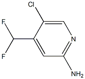 5-chloro-4-(difluoromethyl)pyridin-2-amine Struktur