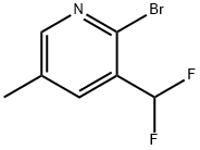 2-溴-3-(二氟甲基)-5-甲基吡啶, 1805314-75-3, 结构式