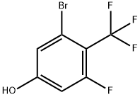 2-Bromo-6-fluoro-4-hydroxybenzotrifluoride Struktur