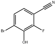 4-Bromo-2-fluoro-3-hydroxybenzonitrile Structure