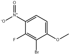 2-Bromo-3-fluoro-1-methoxy-4-nitrobenzene Struktur