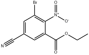Ethyl 3-bromo-5-cyano-2-nitrobenzoate Structure