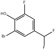 3-Bromo-5-fluoro-4-hydroxybenzodifluoride Structure
