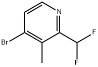 Pyridine, 4-bromo-2-(difluoromethyl)-3-methyl- Struktur