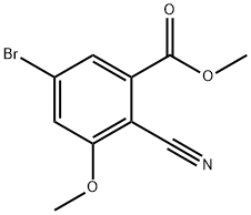 Methyl 5-bromo-2-cyano-3-methoxybenzoate Structure