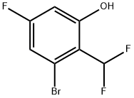 2-Bromo-4-fluoro-6-hydroxybenzodifluoride Structure