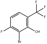 3-Bromo-4-fluoro-2-hydroxybenzotrifluoride Structure