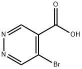 4-Pyridazinecarboxylic acid, 5-bromo- Structure