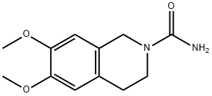 6,7-二甲氧基-1,2,3,4-四氢异喹啉-2-甲酰胺 结构式