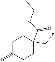 ethyl 1-(fluoromethyl)-4-oxocyclohexane-1-carboxylate Structure