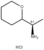 (1R)-1-(tetrahydro-2H-pyran-2-yl)ethan-1-amine hydrochloride Structure