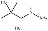 1-肼基-2-甲基丙烷-2-醇盐酸 结构式