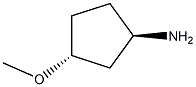 (1R,3R)-3-甲氧基环戊烷-1-胺 结构式