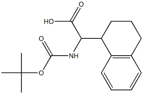 2-(Boc-amino)-2-(1,2,3,4-tetrahydronaphthalen-1-yl)acetic acid Structure