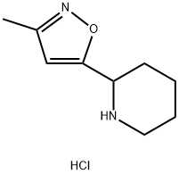 2-(3-Methyl-5-isoxazolyl)piperidine hydrochloride Structure