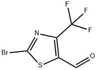 2-bromo-4-(trifluoromethyl)thiazole-5-carbaldehyde 化学構造式