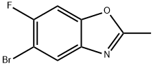 5-Bromo-6-fluoro-2-methyl-benzooxazole Structure