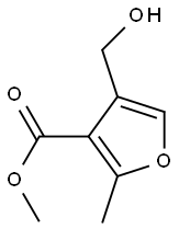 methyl 4-(hydroxymethyl)-2-methylfuran-3-carboxylate Struktur