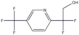 2,2-Difluoro-2-(5-(trifluoromethyl)pyridin-2-yl)ethanol 化学構造式