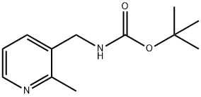 tert-butyl N-[(2-methylpyridin-3-yl)methyl]carbamate 化学構造式