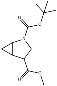 2-(tert-butyl) 4-methyl 2-azabicyclo[3.1.0]hexane-2,4-dicarboxylate 结构式