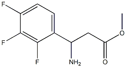 METHYL 3-AMINO-3-(2,3,4-TRIFLUOROPHENYL)PROPANOATE Structure