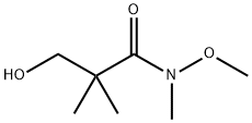 3-Hydroxy-N-methoxy-N,2,2-trimethylpropanamide Structure