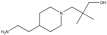 3-[4-(2-Aminoethyl)piperidin-1-yl]-2,2-dimethylpropan-1-ol Struktur