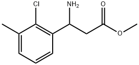 METHYL 3-AMINO-3-(2-CHLORO-3-METHYLPHENYL)PROPANOATE 化学構造式