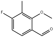 4-Fluoro-2-methoxy-3-methylbenzaldehyde 化学構造式