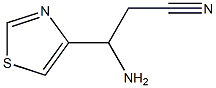 3-AMINO-3-(1,3-THIAZOL-4-YL)PROPANENITRILE,1824466-17-2,结构式