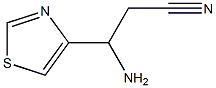 3-AMINO-3-(1,3-THIAZOL-4-YL)PROPANENITRILE 化学構造式