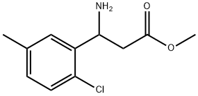METHYL 3-AMINO-3-(2-CHLORO-5-METHYLPHENYL)PROPANOATE Structure