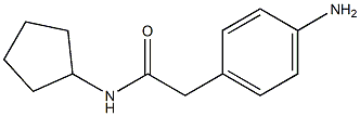 2-(4-aminophenyl)-N-cyclopentylacetamide Struktur